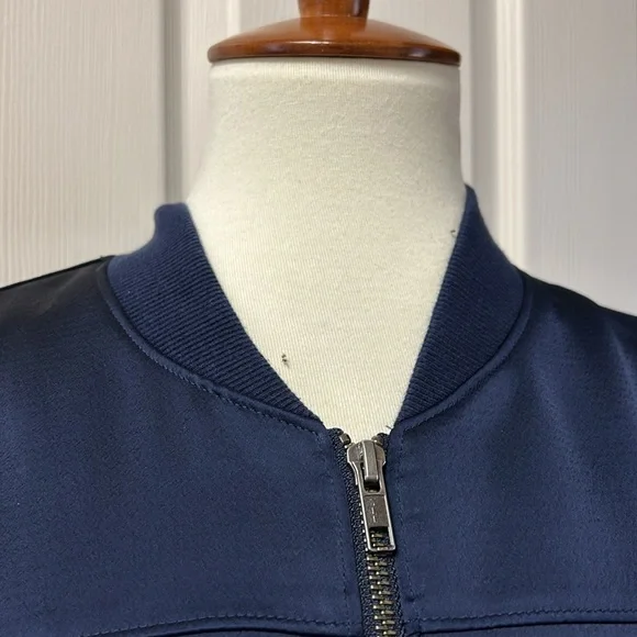 hinge Satin Bomber Jacket - Picture 2 of 10